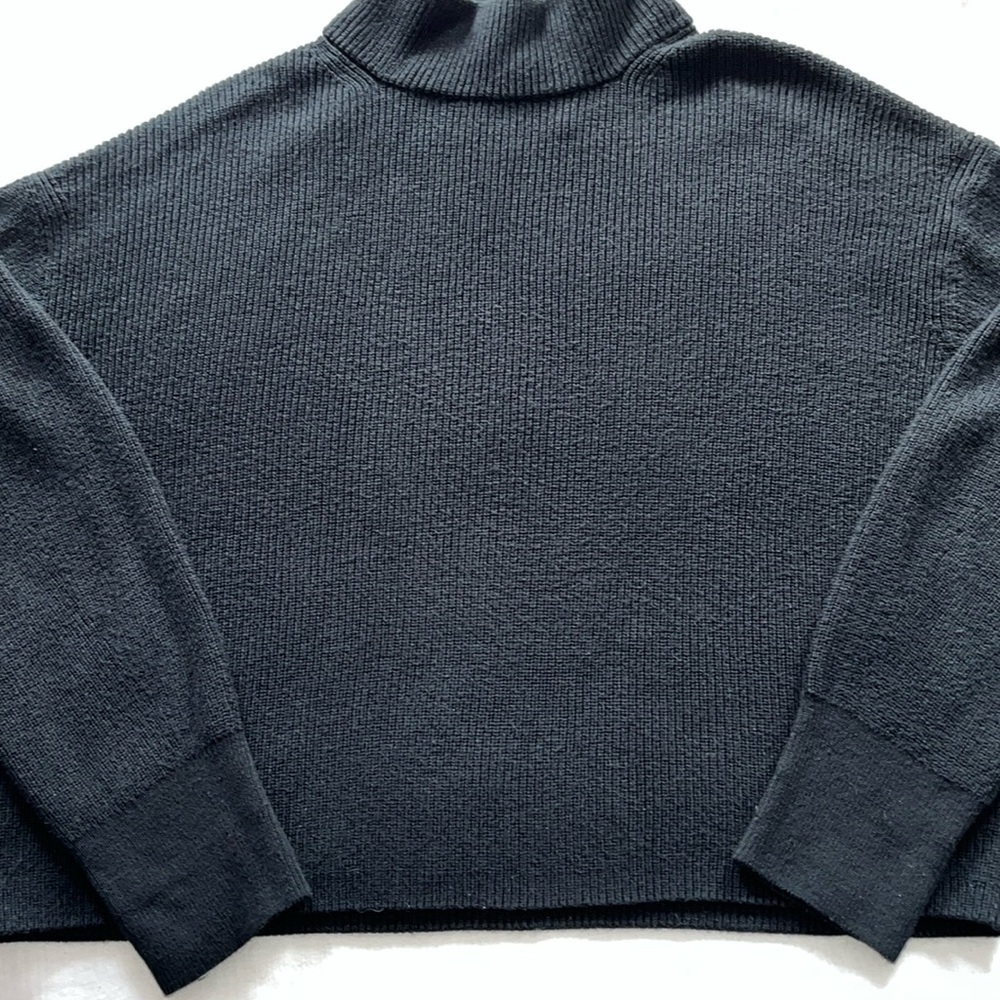 Lululemon Merino Wool Blend Black Turtleneck Sweater